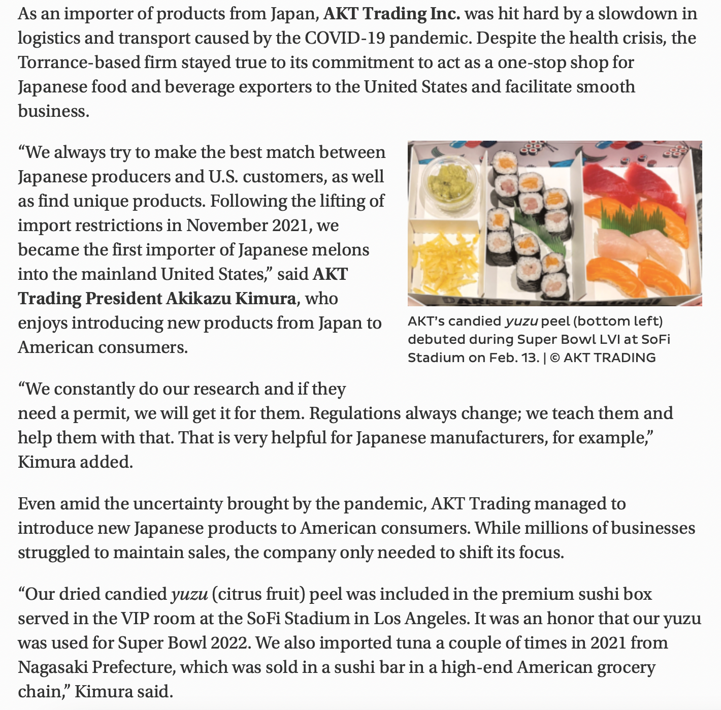 Japantimes article